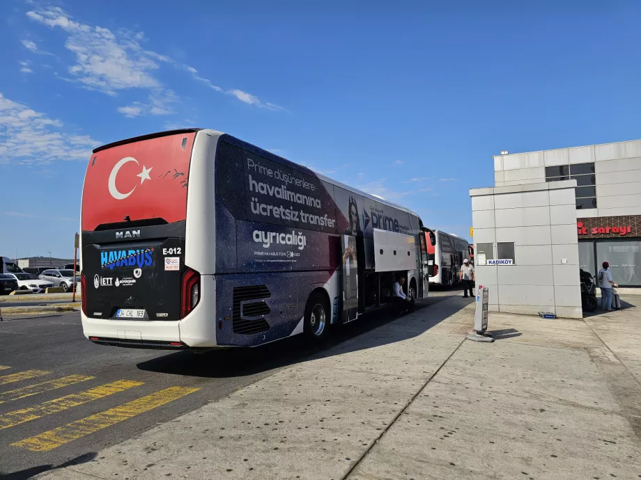 Havabus berhenti ke arah tengah