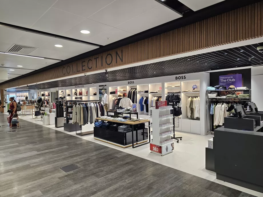 Butik mewah, bagian transit