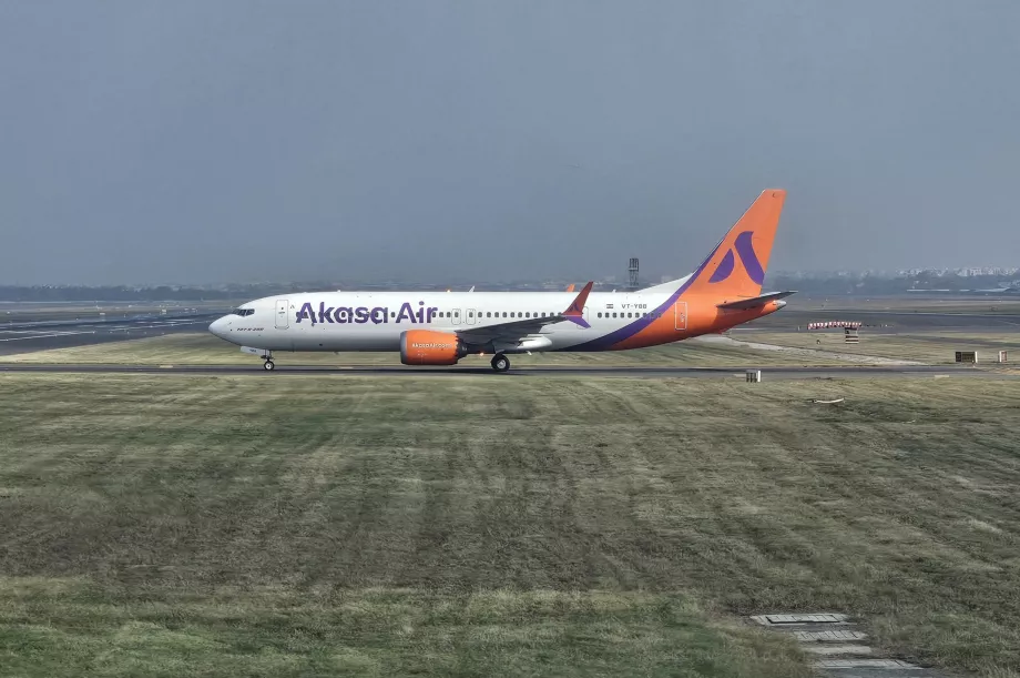 Akasa Air, Boeing 737, Bandara Delhi